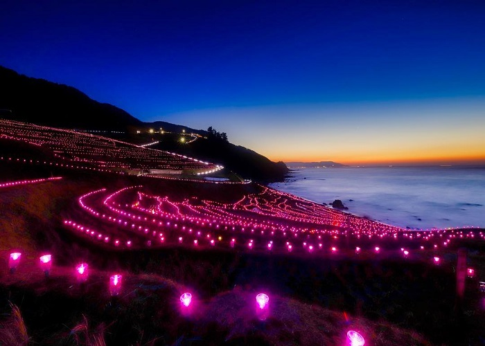 Cảnh siêu thực nơi ruộng bậc thang ‘hòa làm một’ với biển, về đêm càng lộng lẫy - 13