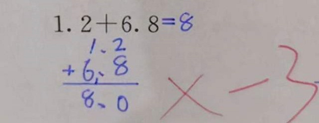 Bài toán 7,5 - 2,5 = 5 bị giáo viên gạch sai, bà mẹ quyết hỏi cho ra lẽ - 2