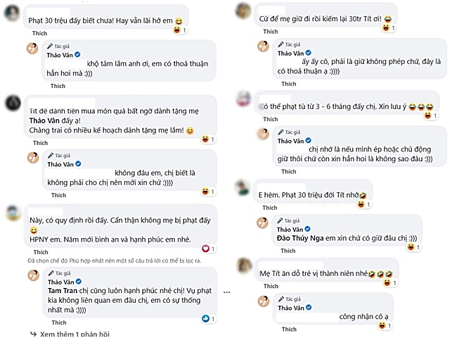 'Xin' tiền lì xì của con trai, Thảo Vân bị 'dọa' phạt 30 triệu đồng