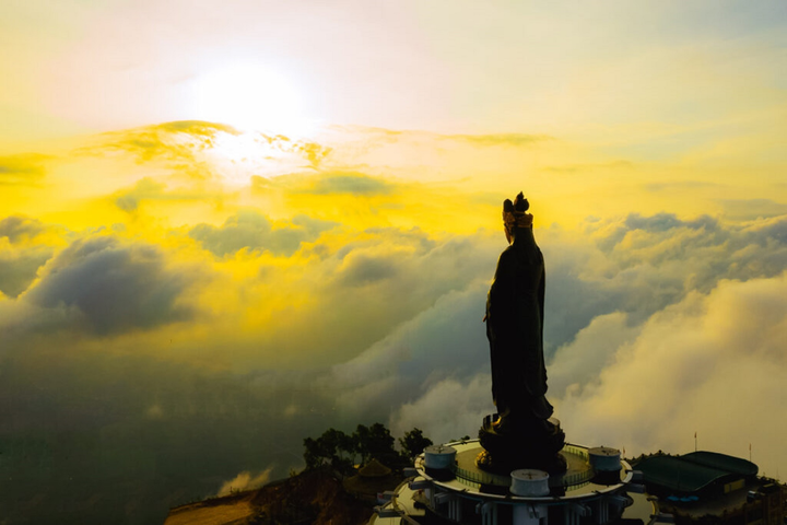 Tượng Phật Bà cao nhất châu Á ẩn hiện dưới làn mây ở ‘nóc nhà Nam Bộ’ - 6