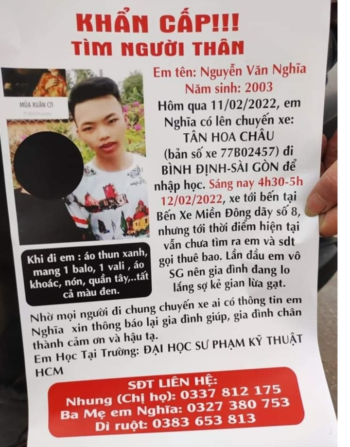 Công an xác nhận thi thể trên sông Sài Gòn là nam sinh mất tích khi đi nhập học - 2