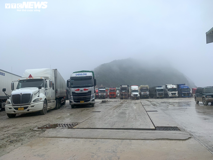 Ảnh: Hơn 1.900 container xếp hàng trong mưa, chờ thông quan ở cửa khẩu Lạng Sơn - 7