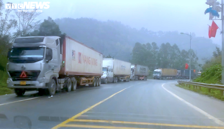 Lạng Sơn tạm dừng tiếp nhận, xe chở hoa quả tươi vẫn kéo đến cửa khẩu - 3