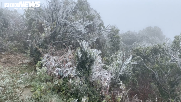 Ảnh: Du khách ùn ùn đi săn băng tuyết, ô tô tắc dài chờ lên đỉnh Mẫu Sơn - 9