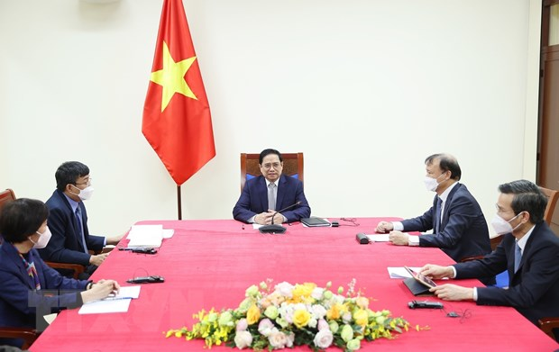 Thủ tướng Phạm Minh Chính điện đàm với Tổng Giám đốc Tập đoàn Adidas - 1