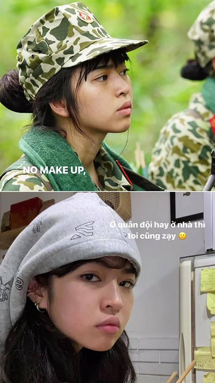 Soi gương mặt ít son phấn của sao Việt khi nhập ngũ: Kỳ Duyên xứng danh hoa hậu - 8