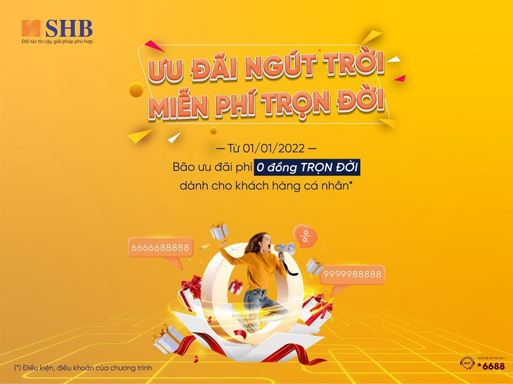 SHB miễn trọn đời phí chuyển tiền, tặng tài khoản số đẹp cho khách hàng cá nhân - 2