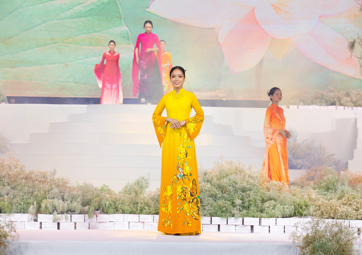 Gốm sứ Việt sống động trên tà áo dài - 4