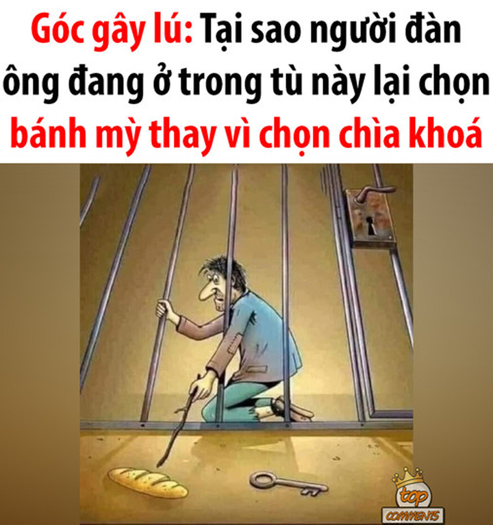 Vì sao tù nhân trong hình chọn bánh mỳ thay vì chìa khóa? - 1