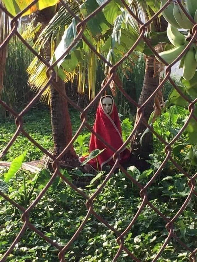 Khu vườn giữa trưa xuất hiện bóng áo đỏ, nhìn cận hơn mới nhận ra điều bất ngờ - 3