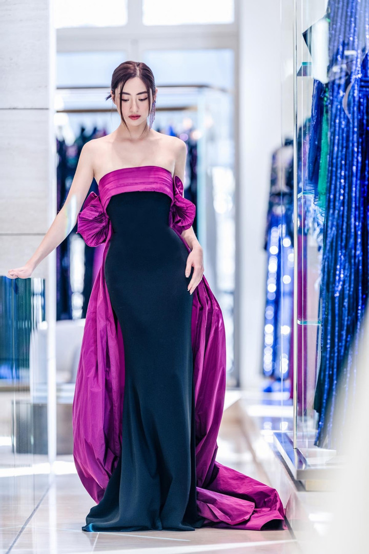 Lương Thùy Linh, Phương Anh lộng lẫy khi diện đồ hàng hiệu siêu sang Elie Saab - 1