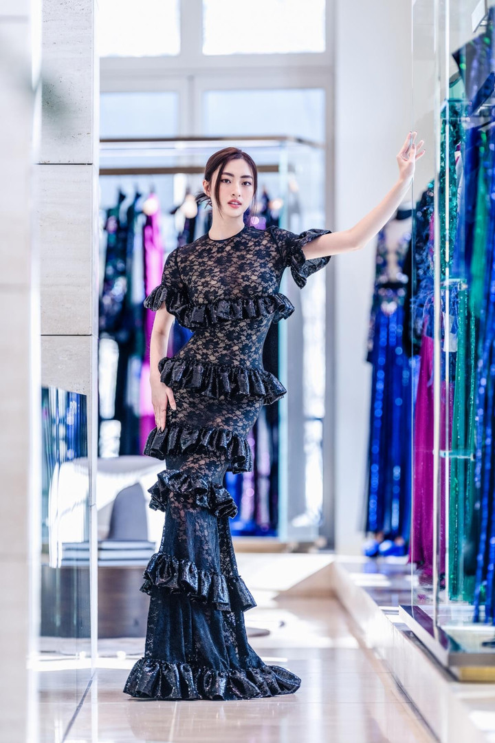 Lương Thùy Linh, Phương Anh lộng lẫy khi diện đồ hàng hiệu siêu sang Elie Saab - 6