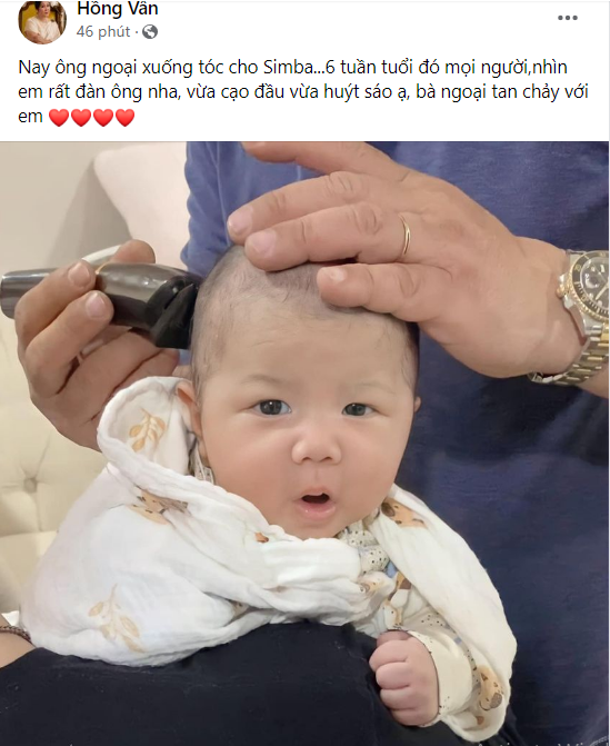 NSND Hồng Vân khoe cháu ngoại 6 tuần tuổi đã 'biết huýt sáo' - 2