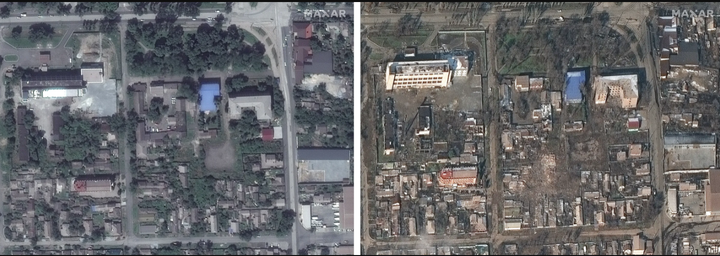 Ảnh vệ tinh Ukraine trước và sau cuộc xung đột quân sự với Nga - 8