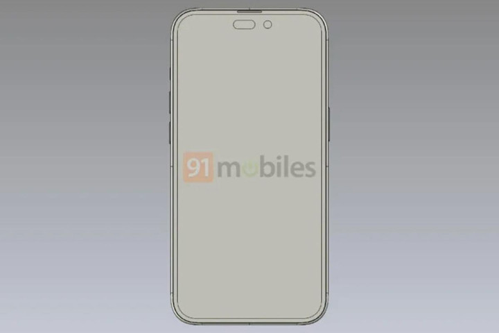 iPhone 14 Pro lộ diện với màn hình đục lỗ và viên thuốc - 1