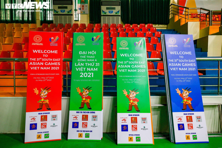 Ảnh: Nhà thi đấu ở ngoại thành Hà Nội 'chạy nước rút' chuẩn bị đón SEA Games 31 - 5