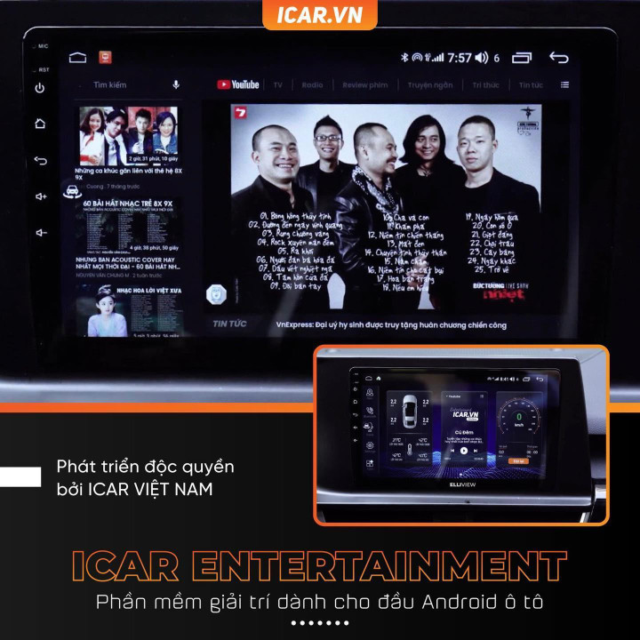 ICAR Việt Nam thiết kế ICAR Entertainment thay thế YouTube Vanced - 2