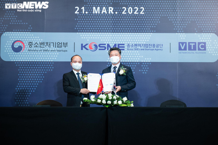 Đài VTC ký biên bản hợp tác với Cơ quan Hỗ trợ doanh nghiệp vừa và nhỏ Hàn Quốc - 1