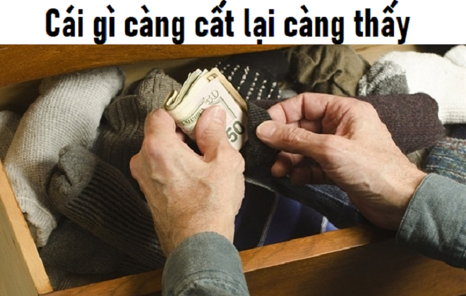 Đố mẹo: Cái gì càng cất lại càng thấy? - 1