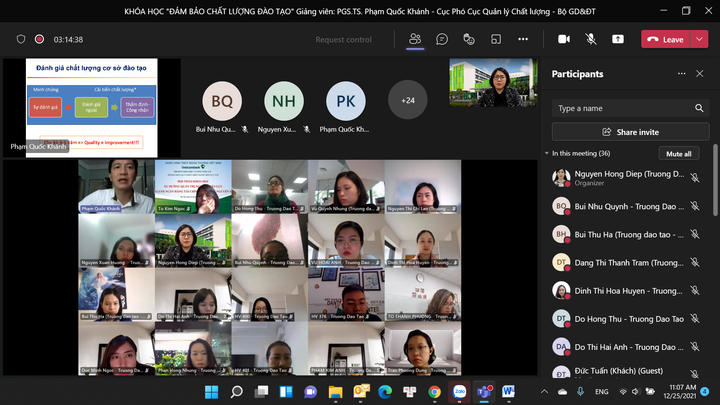 Đảm bảo chất lượng đào tạo và nâng cao hiệu quả quản lý đào tạo - 1