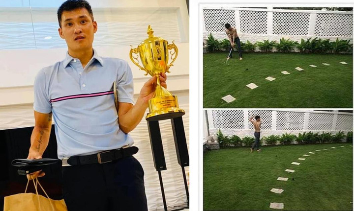 Công Vinh từng bị Thủy Tiên đuổi khỏi nhà vì 'tội' mê đánh golf - 2