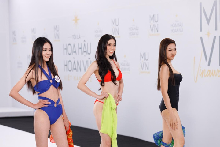 Ngắm thí sinh Hoa hậu Hoàn vũ Việt Nam 2022 trình diễn bikini - 5