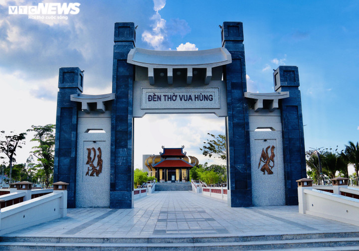 Ảnh: Cận cảnh đền thờ Vua Hùng chuẩn bị khánh thành tại Cần Thơ - 4