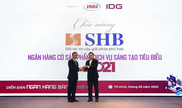 SHB tiếp tục thắng lớn trong lễ trao giải Ngân hàng Việt Nam tiêu biểu 2021 - 2
