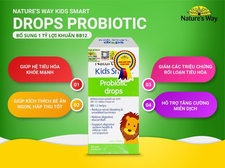 Men vi sinh Nature's Way: Đẩy lùi các vấn đề tiêu hóa, nâng cao miễn dịch cho bé - 2