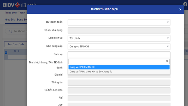 BIDV phối hợp thu phí hạ tầng cảng biển tại TP.HCM từ 01/04/2022 - 7
