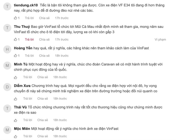 Chủ xe VF e34 háo hức với hành trình 100 xe điện chinh phục địa đầu Tổ quốc - 2