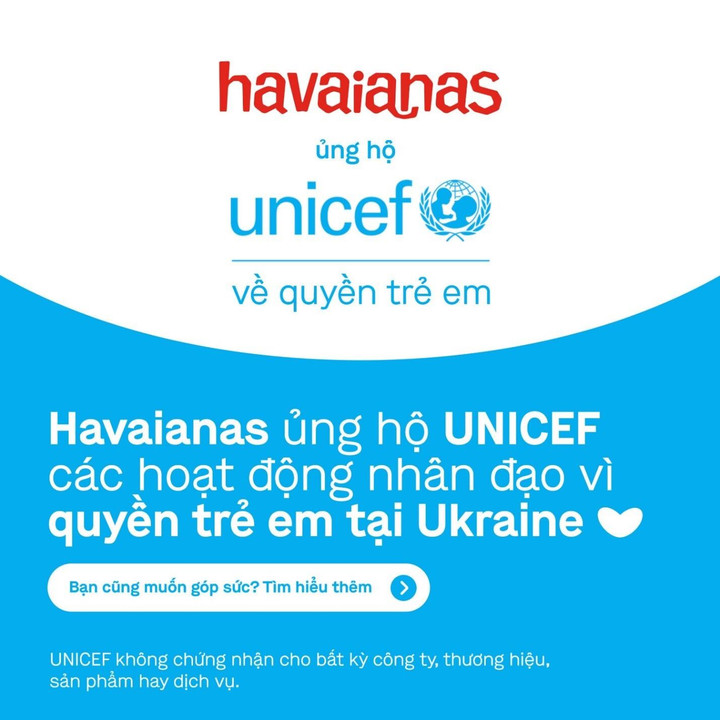 Havaianas ủng hộ hoạt động hỗ trợ trẻ em do UNICEF tổ chức - 1