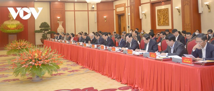 Tổng Bí thư chủ trì cuộc làm việc của Bộ Chính trị với lãnh đạo TP Hà Nội - 3