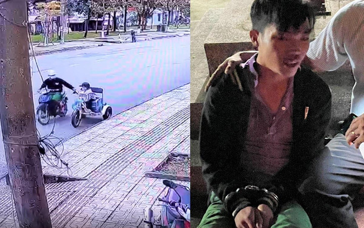 Túng tiền tiêu xài, kẻ nghiện cướp tiền của người khuyết tật bán vé số - 1