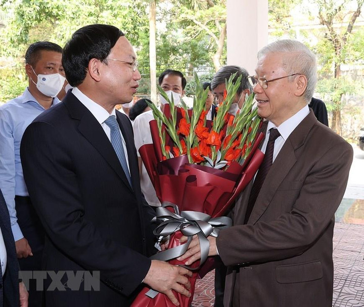 Ảnh: Tổng Bí thư Nguyễn Phú Trọng làm việc với cán bộ chủ chốt Quảng Ninh - 2