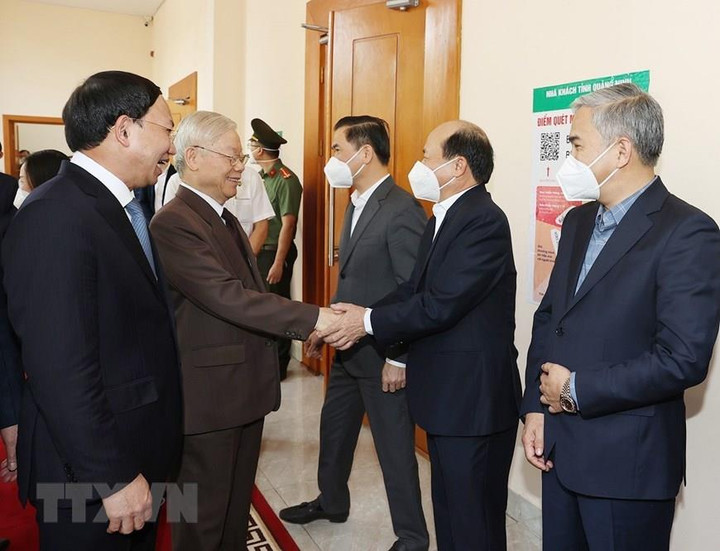 Ảnh: Tổng Bí thư Nguyễn Phú Trọng làm việc với cán bộ chủ chốt Quảng Ninh - 3