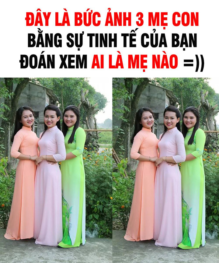 Trong bức ảnh này, người nào là mẹ? - 1