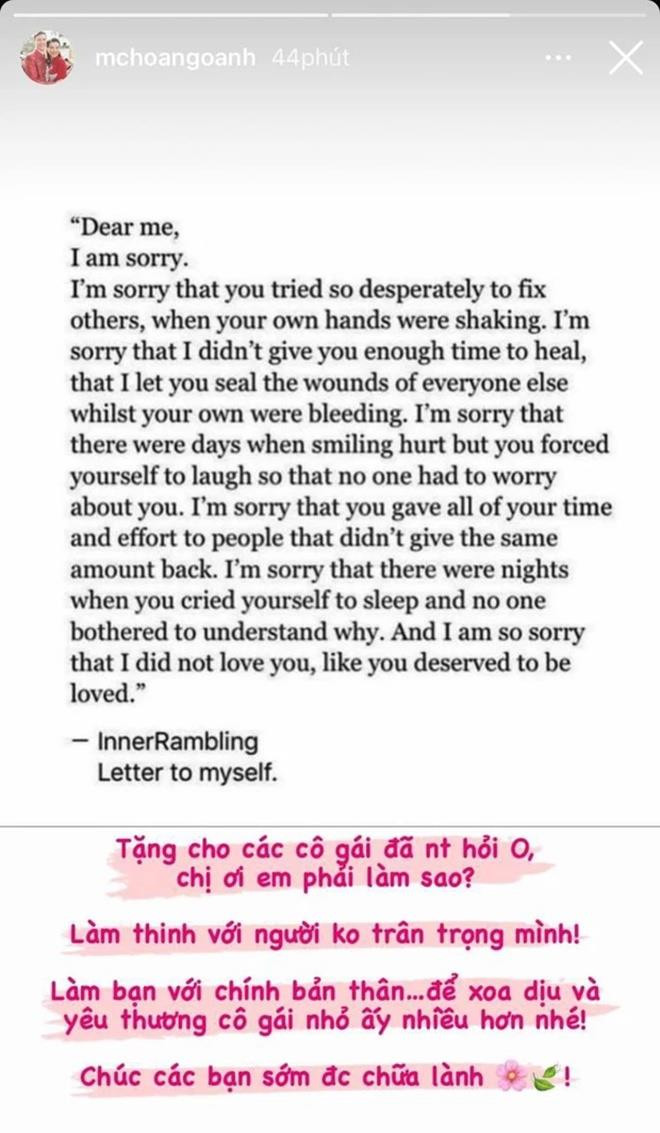 Chia sẻ lạ của Hoàng Oanh trước khi chồng tuyên bố ly hôn