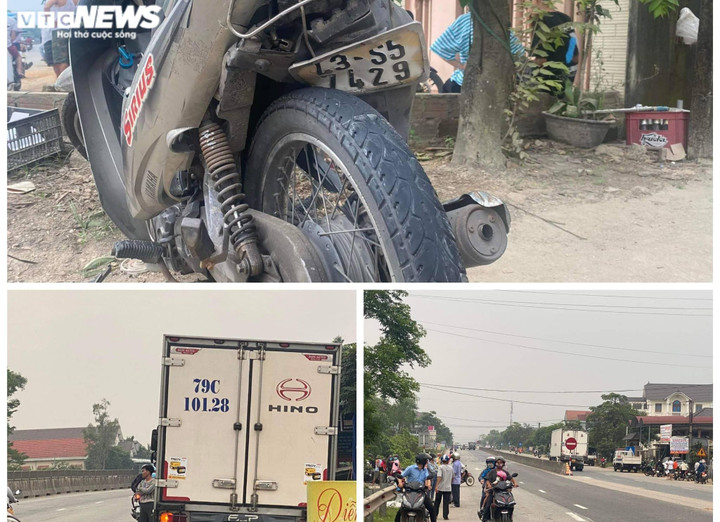 Từ Đà Nẵng ra Huế bán đất, hai bố con bị xe tải tông chết thương tâm - 1