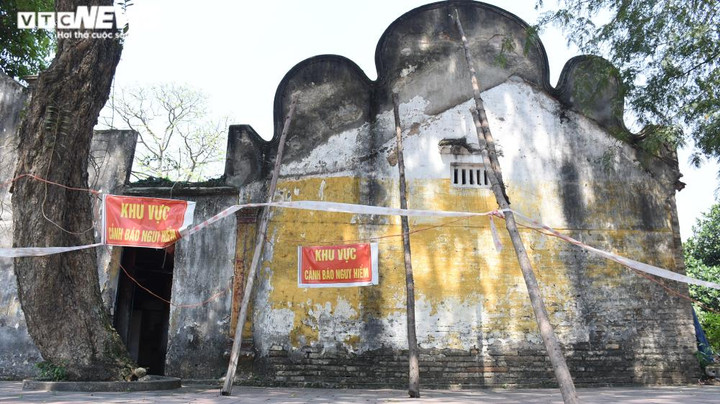 Di tích quốc gia chùa Cả ở Hải Dương sắp sập đổ, phải chằng chống xung quanh - 9