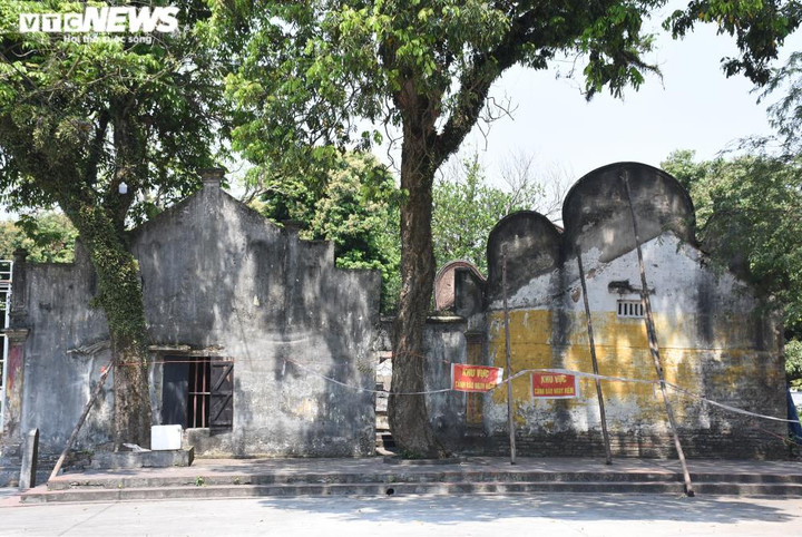 Di tích quốc gia chùa Cả ở Hải Dương sắp sập đổ, phải chằng chống xung quanh - 8