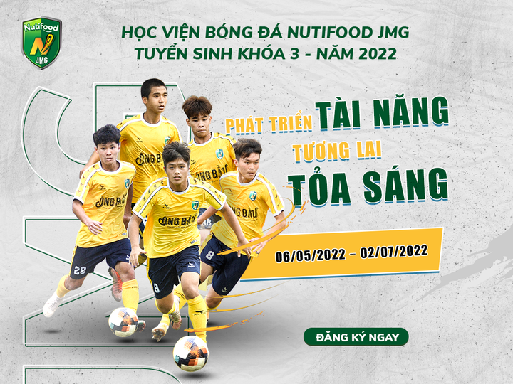Học viện Nutifood JMG tiếp tục tìm kiếm tài năng bóng đá Việt Nam - 1