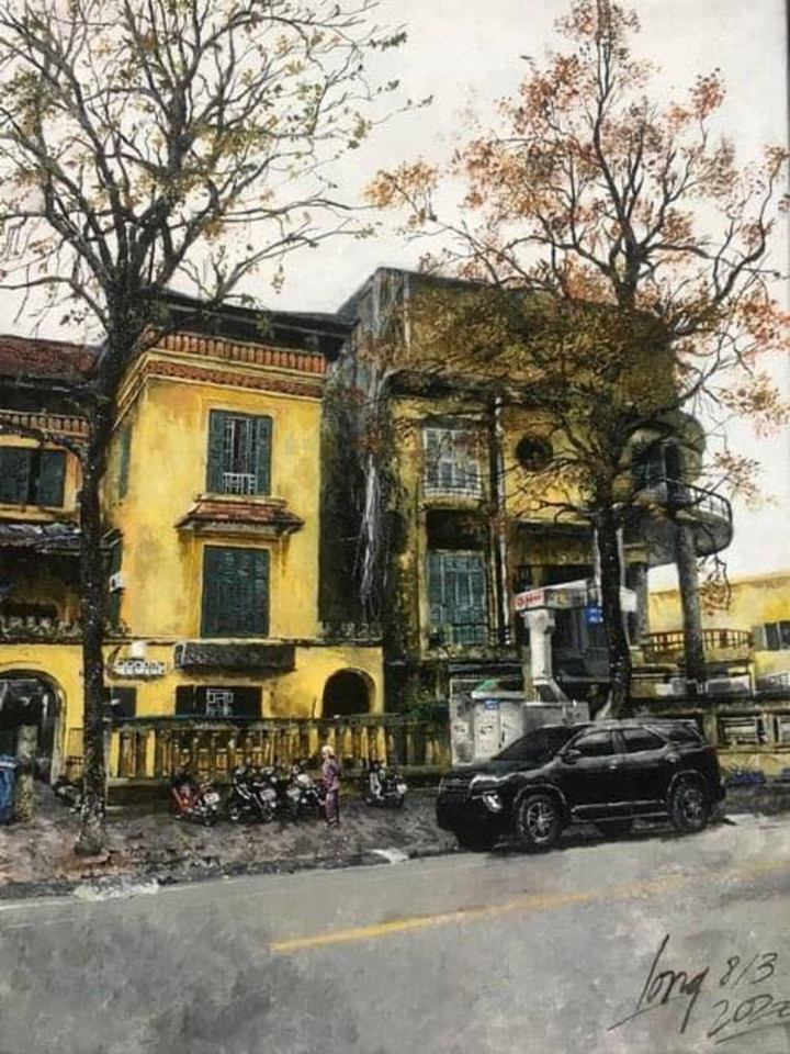 Bộ tranh vẽ Hà Nội gây sốt vì đẹp như ảnh chụp, danh tính họa sĩ còn bất ngờ hơn - 1