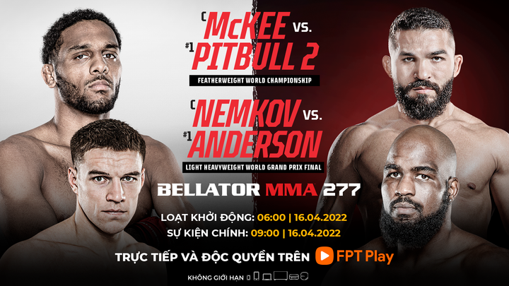 AJ McKee tranh đai vô địch cùng Pitbull 2 tại Bellator MMA 277 - 5