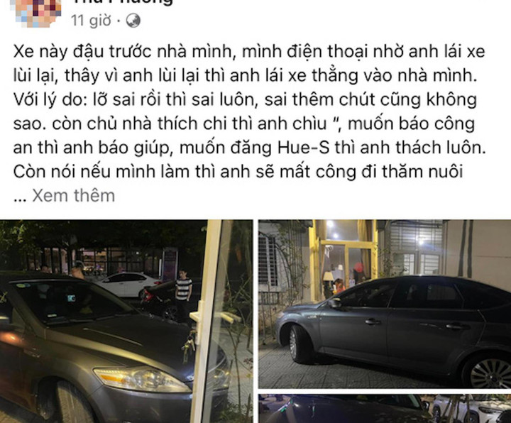 Làm rõ việc Phó phòng của Sở Nội vụ Thừa Thiên-Huế đậu xe sai còn thách thức dân - 1