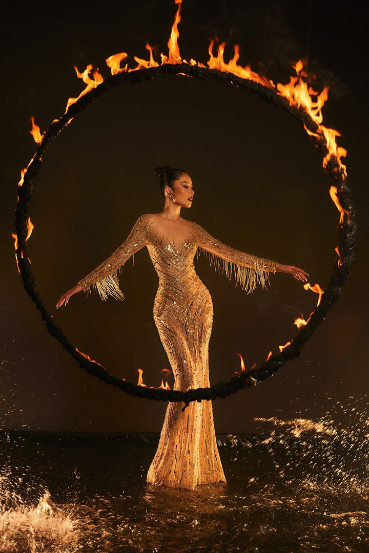 Ảnh: Lệ Nam trong tạo hình phượng hoàng lửa, lọt top 70 Miss Universe Vietnam - 8