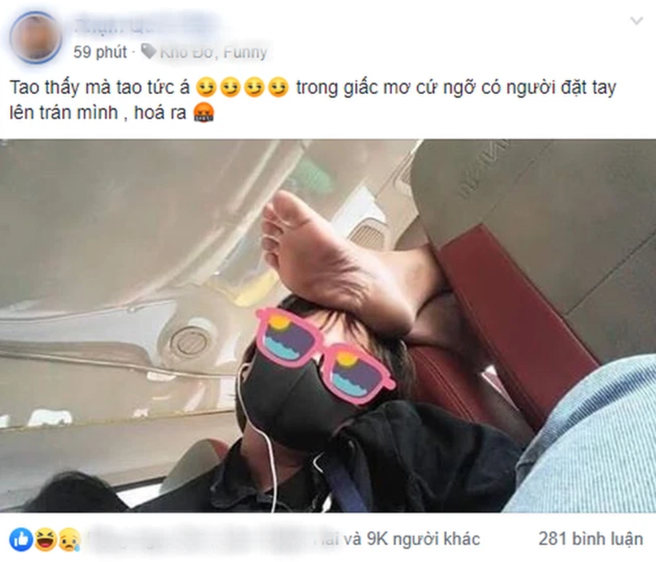 Đang mơ ngủ, chàng trai bật dậy tức điên khi tự dưng có thêm bàn chân trên đầu - 1