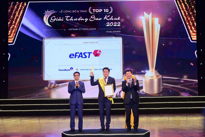 VietinBank eFAST - dịch vụ ngân hàng duy nhất lọt Top 10 Sao Khuê 2022 - 2