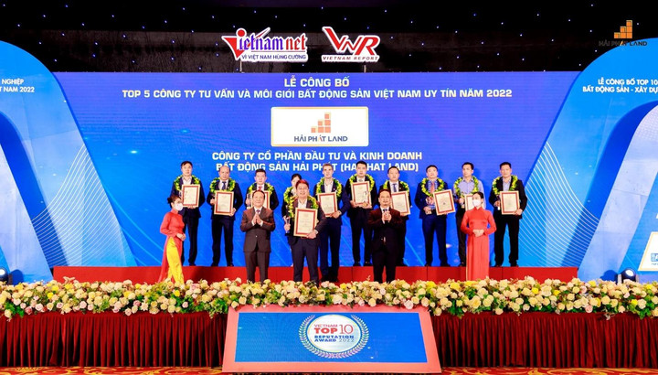 Hải Phát Land lọt Top 5 đơn vị môi giới bất động sản uy tín 2022 - 1
