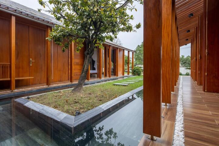 Mê mẩn ngắm ngôi nhà gỗ mang phong cách dân gian đương đại ở Quảng Nam - 3